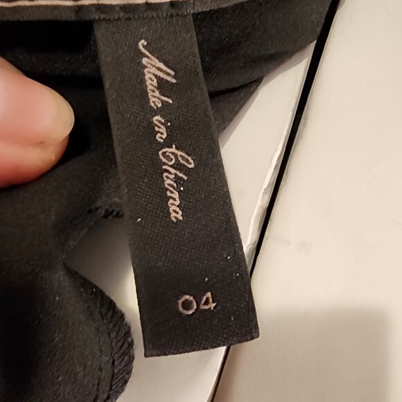 Size 4 BCBG Max Azria Abigayle LBD W/Beaded Dove Customized W/Embroidery Birds - Picture 9 of 13